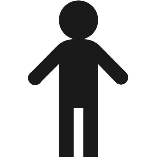 Male icon, solid style, from Vaadin Icons