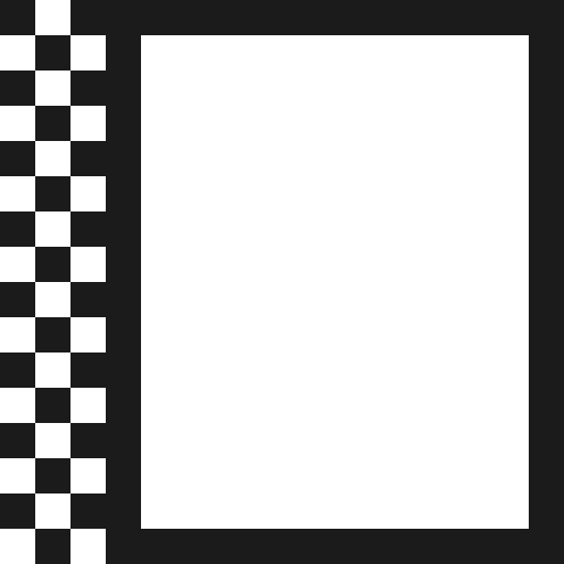 Margin left icon, solid style, from Vaadin Icons