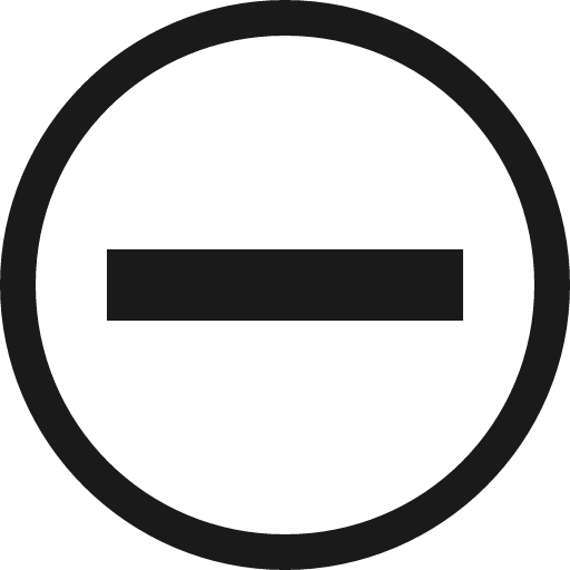 Minus circle o icon, solid style, from Vaadin Icons