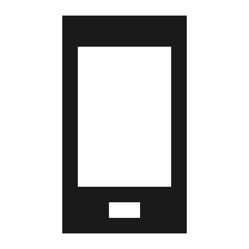Mobile icon, solid style, from Vaadin Icons