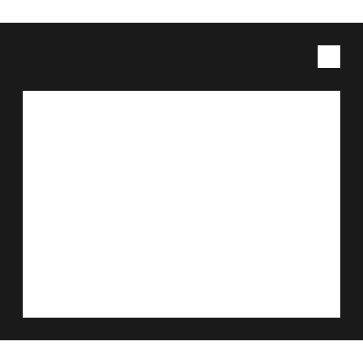 Modal icon, solid style, from Vaadin Icons
