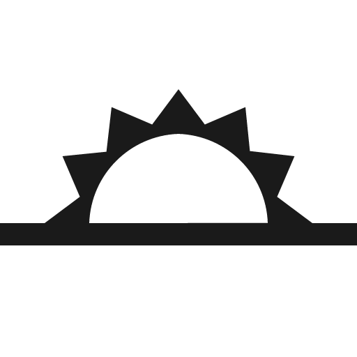 Morning icon, solid style, from Vaadin Icons