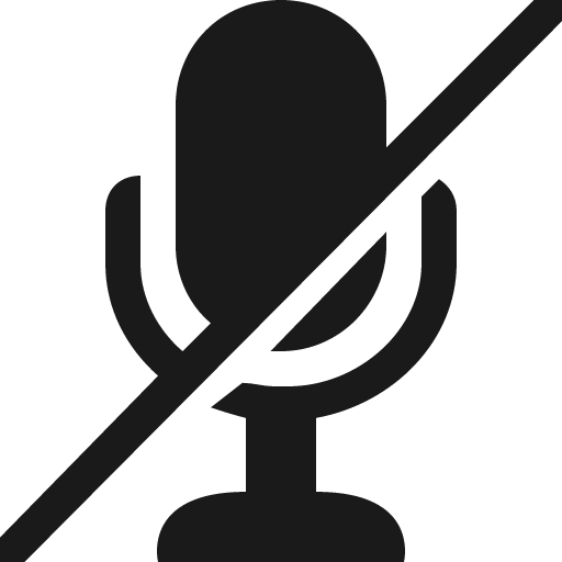 Mute icon, solid style, from Vaadin Icons