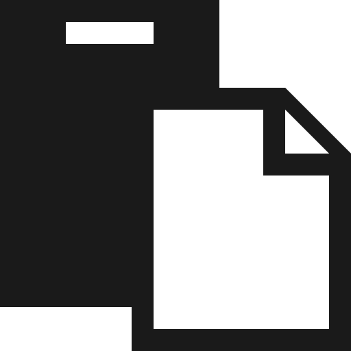 Paste icon, solid style, from Vaadin Icons