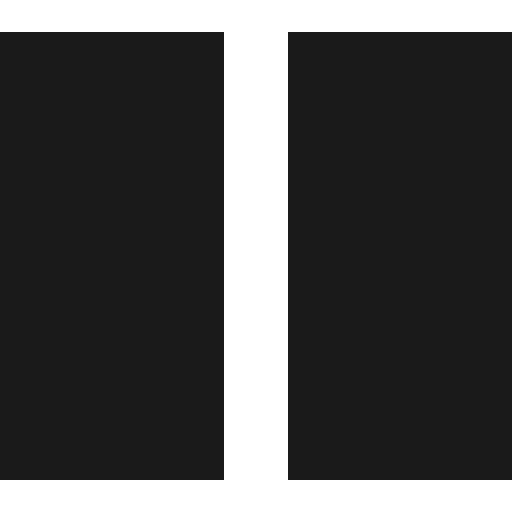 Pause icon, solid style, from Vaadin Icons