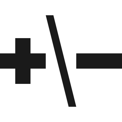 Plus minus icon, solid style, from Vaadin Icons