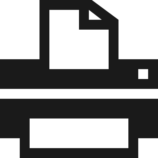 Print icon, solid style, from Vaadin Icons