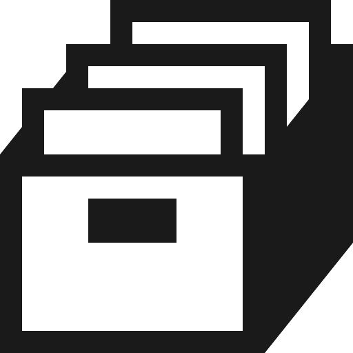 Records icon, solid style, from Vaadin Icons