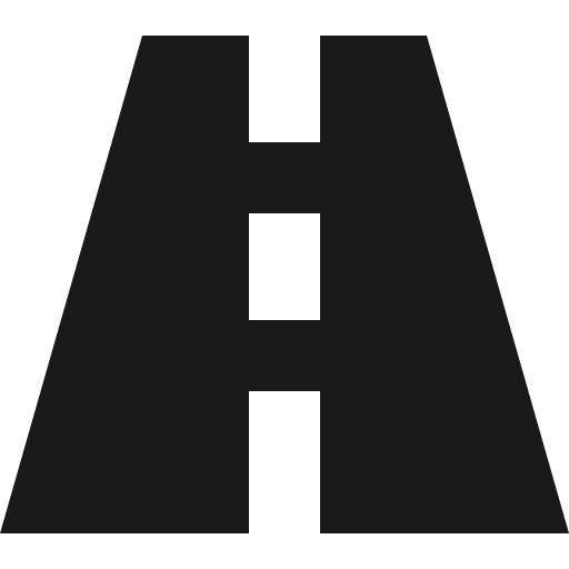 Road icon, solid style, from Vaadin Icons