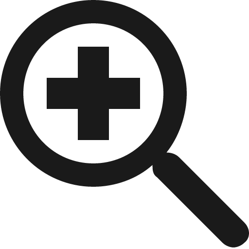 Search plus icon, solid style, from Vaadin Icons