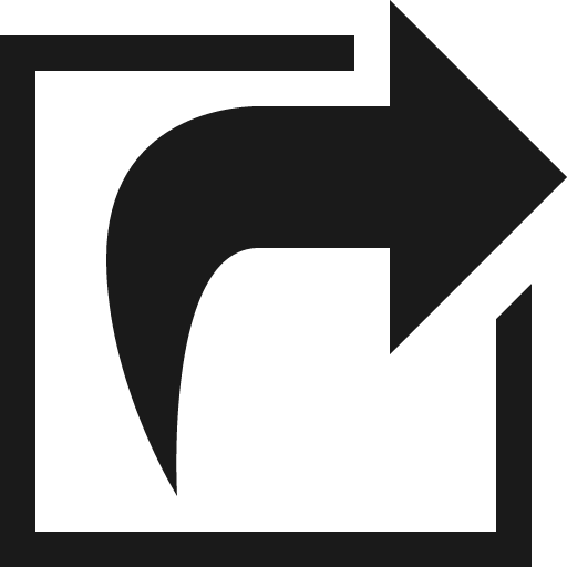 Share square icon, solid style, from Vaadin Icons