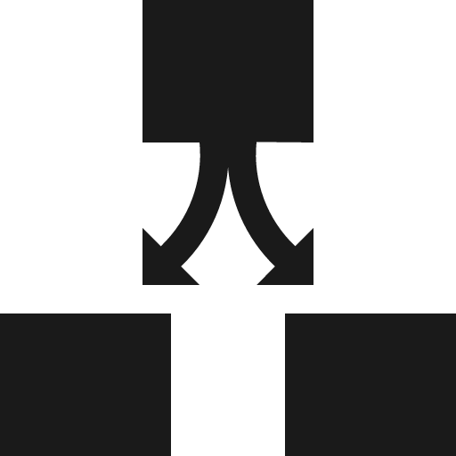 Split icon, solid style, from Vaadin Icons