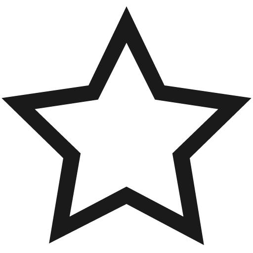 Star o icon, solid style, from Vaadin Icons