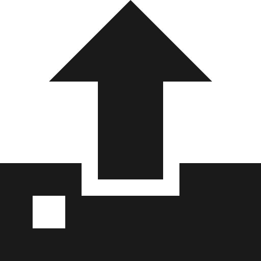 Upload icon, solid style, from Vaadin Icons