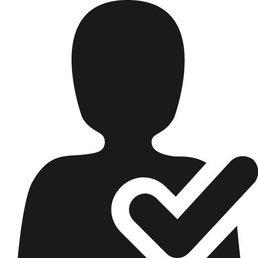 User check icon, solid style, from Vaadin Icons