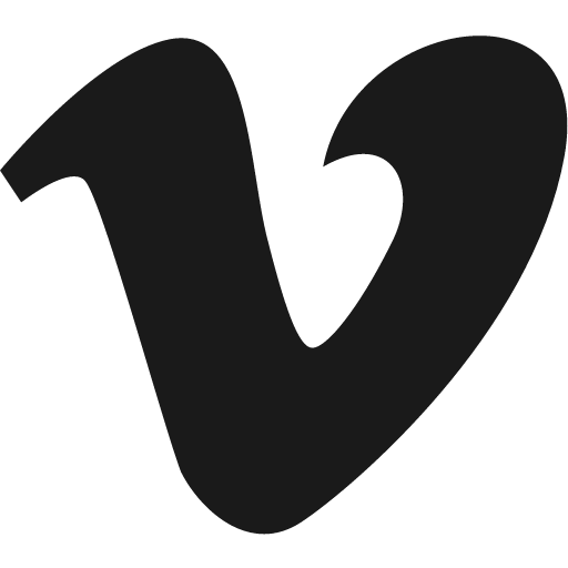 Vimeo icon, solid style, from Vaadin Icons