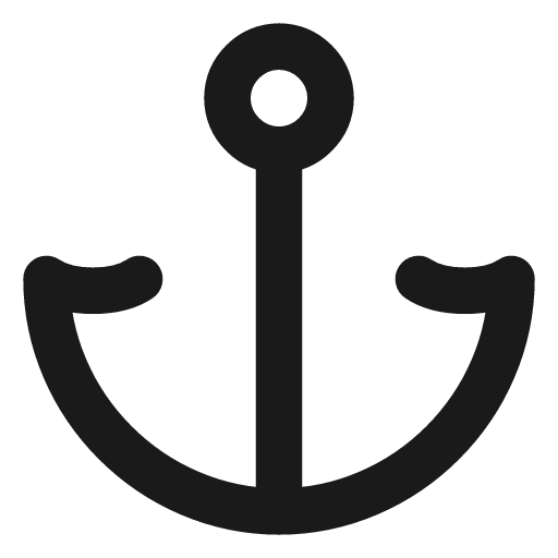 Anchor icon, line style, from Vadivam