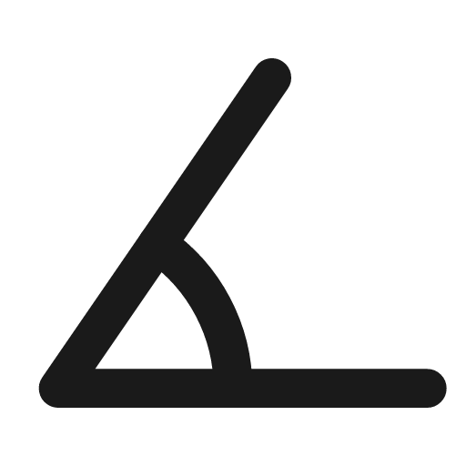 Angle icon, line style, from Vadivam