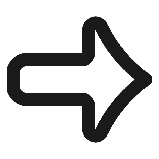 Arrow big right icon, line style, from Vadivam