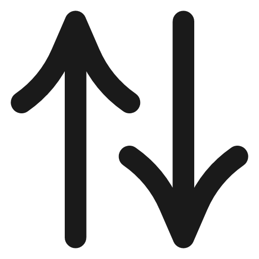 Arrow up down icon, line style, from Vadivam