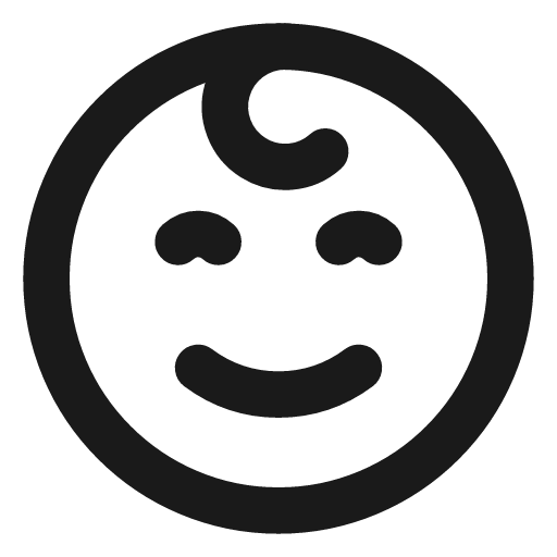Baby icon, line style, from Vadivam