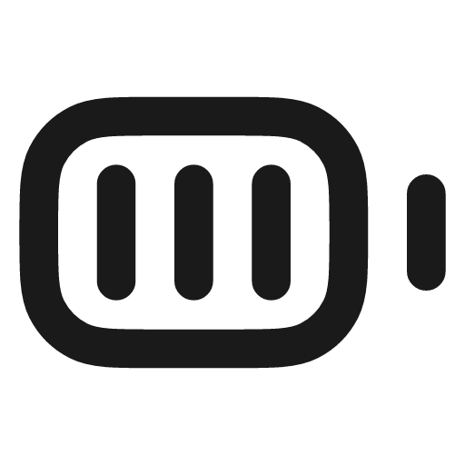 Battery full icon, line style, from Vadivam