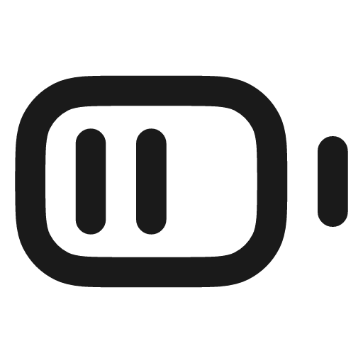 Battery medium icon, line style, from Vadivam