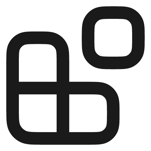 Blocks icon, line style, from Vadivam