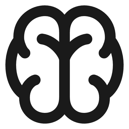 Brain icon, line style, from Vadivam