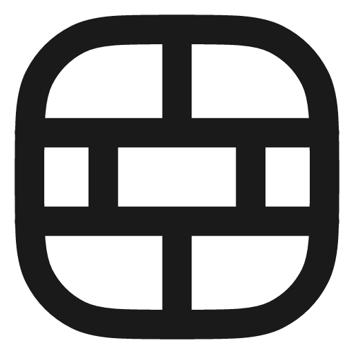 Brick wall icon, line style, from Vadivam