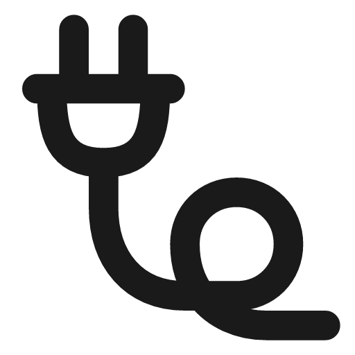 Cable icon, line style, from Vadivam