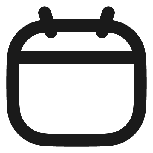 Calendar icon, line style, from Vadivam