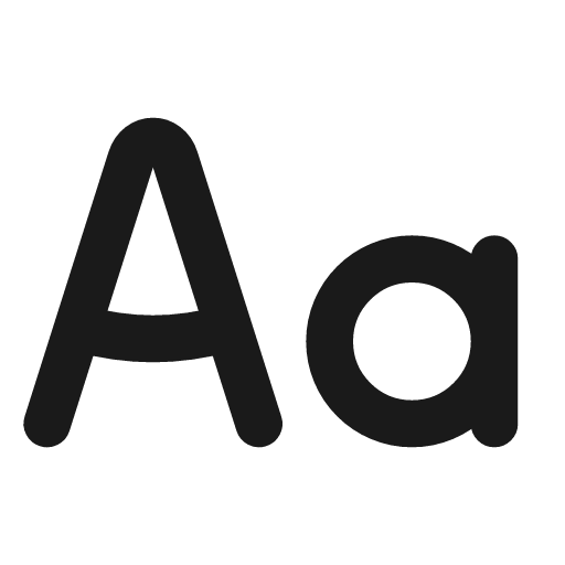 Case sensitive icon, line style, from Vadivam