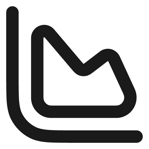 Chart area icon, line style, from Vadivam