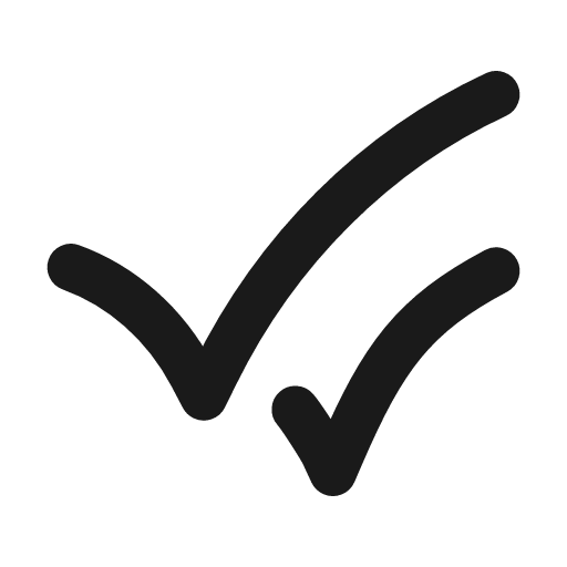 Check check icon, line style, from Vadivam