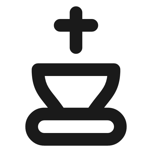Chess king icon, line style, from Vadivam