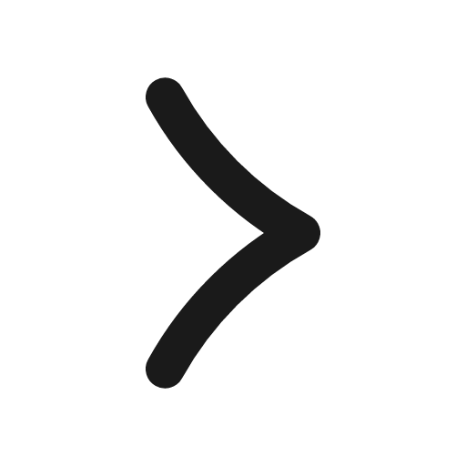 Chevron right icon, line style, from Vadivam