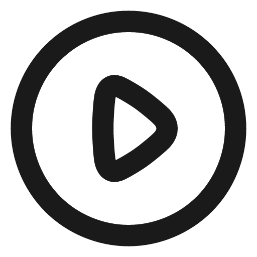 Circle play icon, line style, from Vadivam