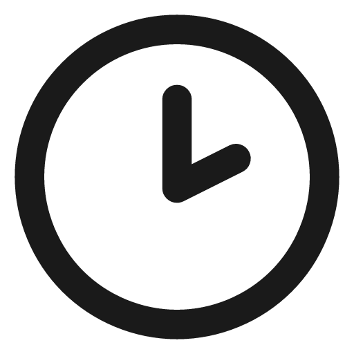 Clock 2 icon, line style, from Vadivam