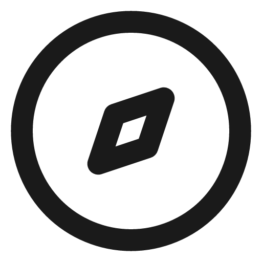 Compass icon, line style, from Vadivam