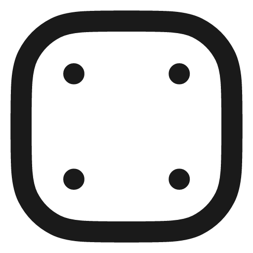 Dice 4 icon, line style, from Vadivam