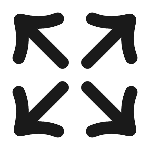 Expand icon, line style, from Vadivam