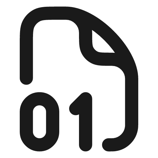 File digit icon, line style, from Vadivam