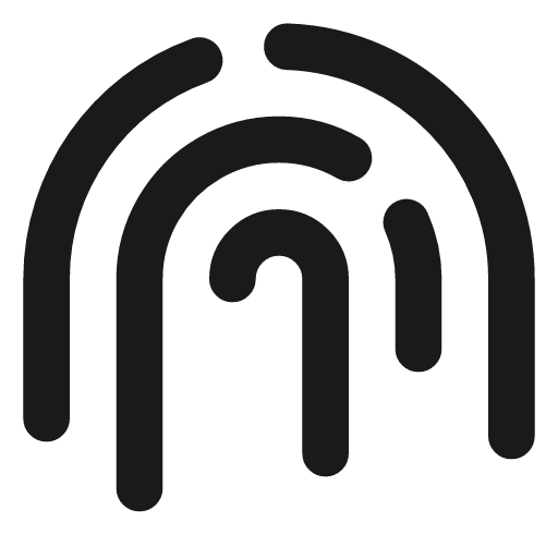 Fingerprint pattern icon, line style, from Vadivam