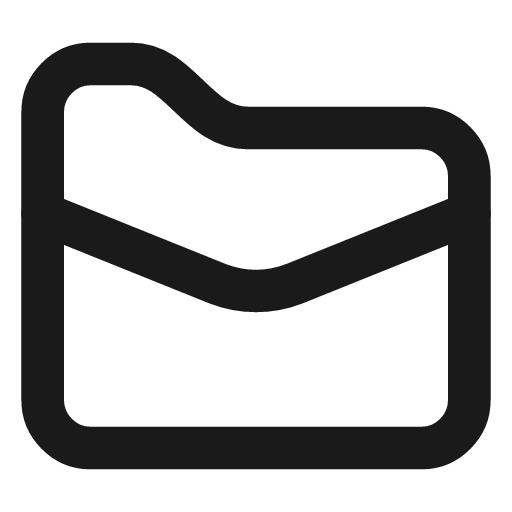 Folder closed icon, line style, from Vadivam