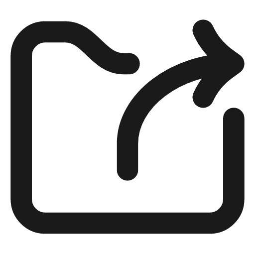 Folder output icon, line style, from Vadivam