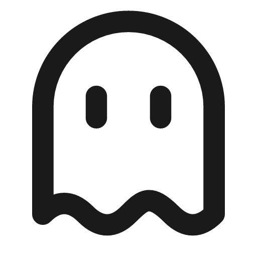 Ghost icon, line style, from Vadivam