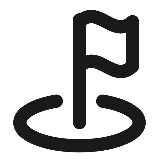 Goal icon, line style, from Vadivam