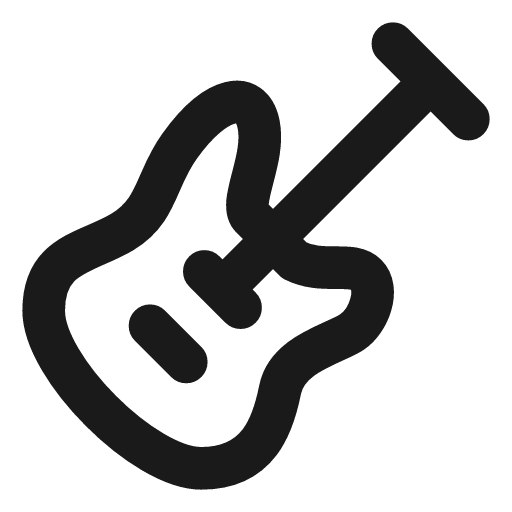 Guitar electric icon, line style, from Vadivam