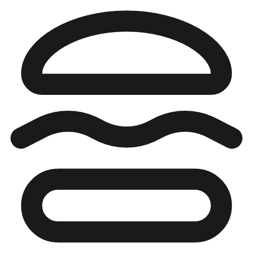 Hamburger icon, line style, from Vadivam